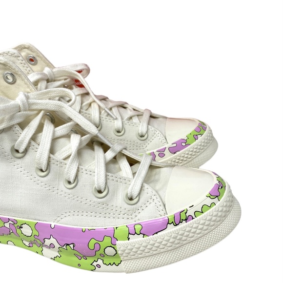💖MEGA SALE💖Converse CHUCK 70 All Star Crafted Florals Egret Women  A01187C - Picture 5 of 10